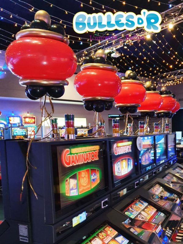 Décoration ballons Nouvel An Lunaire Casino Barrière Ribeauvillé - Lanterne chinoise